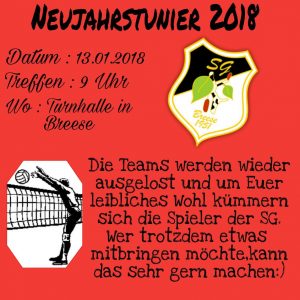 Neujahrsturnier 2018 @ Sporthalle Breese | Breese | Brandenburg | Deutschland